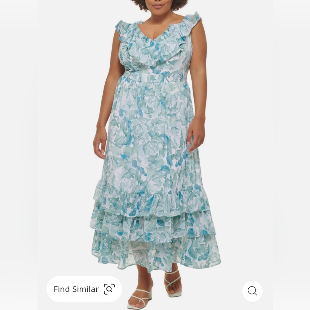 NWT Calvin Klein Ruffle Dress